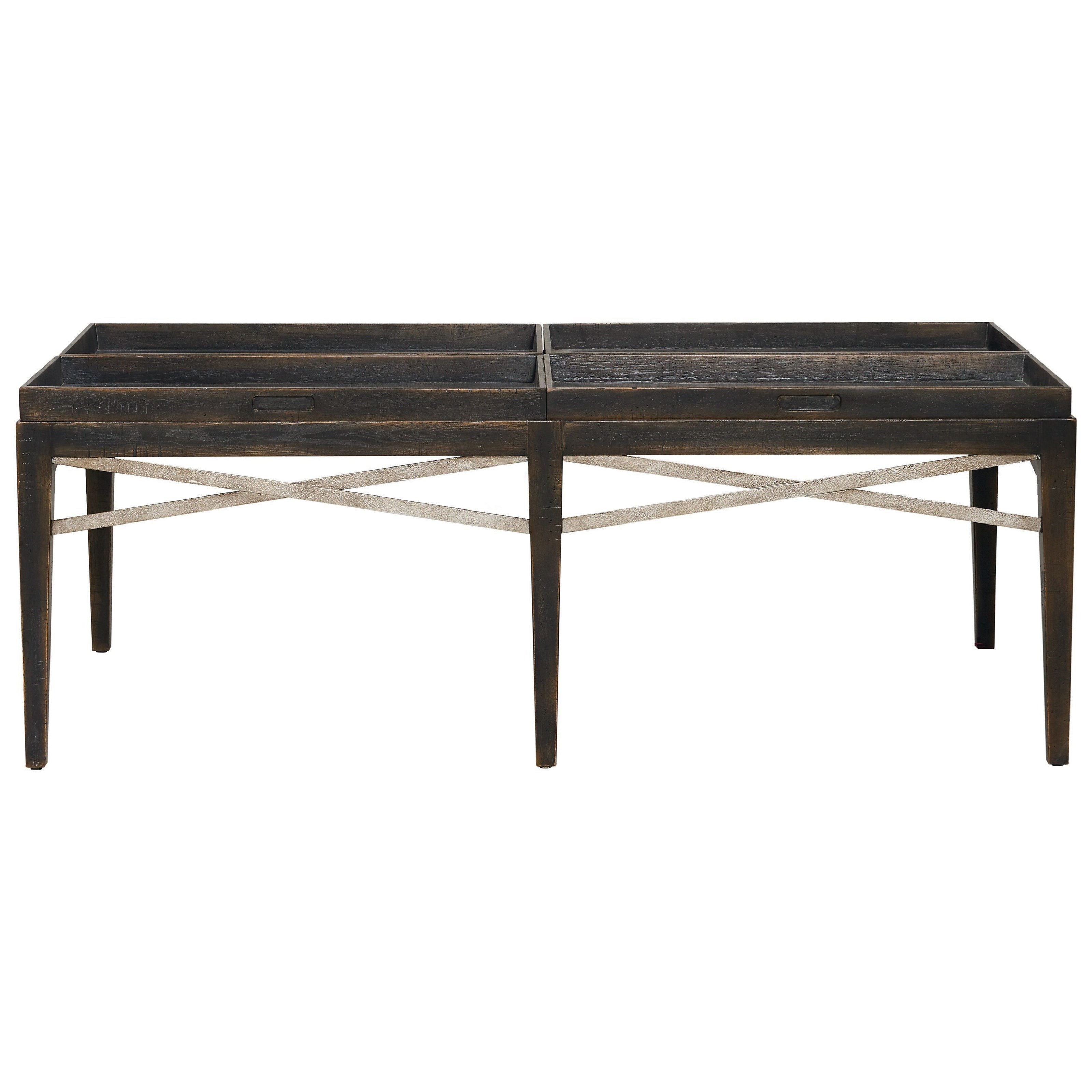 Bassett Woodridge Transitional Rectangular Cocktail Table with